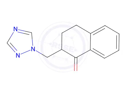 Chemical structure of 2-(1H-1,2,4-Triazol-1-ylmethyl)-3,4-dihydronaphthalen-1(2H)-one