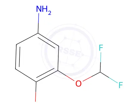Chemical structure of 3-(difluoromethoxy)-4-methoxyaniline