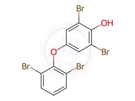 Chemical structure of 4'-OH-2,3',5',6-Tetrabromodiphenyl Ether