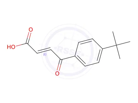 Chemical structure of (E)-4-(4-(tert-butyl)phenyl)-4-oxobut-2-enoic acid