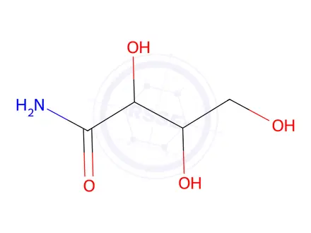 Chemical structure of Butanamide,2,3,4-trihydroxy-, (2R,3S)-