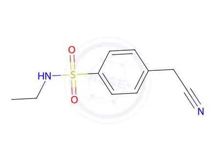 Chemical structure of 4-(Cyanomethyl)-n-ethylbenzenesulfonamide