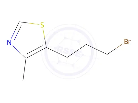 Chemical structure of 5-(3-Bromopropyl)-4-methylthiazole