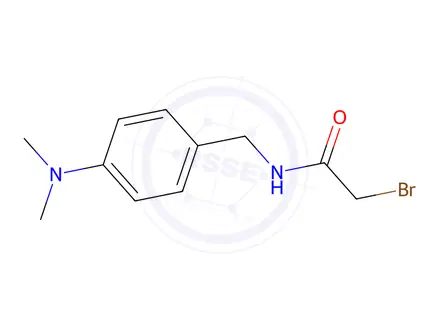 Chemical structure of 2-Bromo-N-[4-(dimethylamino)benzyl]acetamide