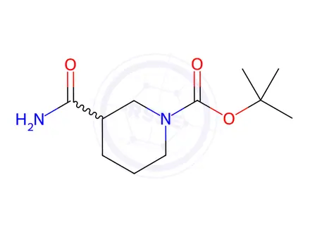 Chemical structure of 1-Boc-3-Carbamoylpiperidine
