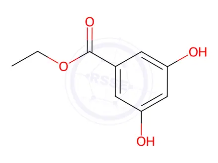 Chemical structure of Ethyl 3,5-Dihydroxybenzoate