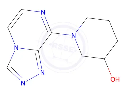 Chemical structure of 1-{[1,2,4]triazolo[4,3-a]pyrazin-8-yl}piperidin-3-ol