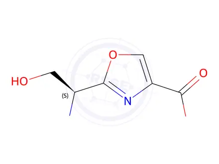 Chemical structure of (S)-methyl 2-(1-(dimethylamino)-2-hydroxyethyl)oxazole-4-carboxylate 1421051-39-9 KS-00003KYQ