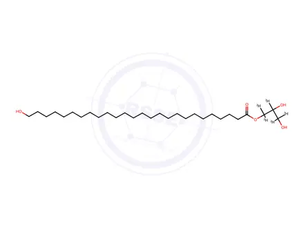 Chemical structure of Glycerol-d5 1-(26-Hydroxyhexacosanoate)