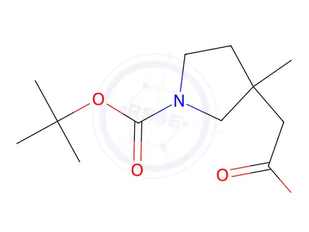 Chemical structure of 2-(1-(Tert-Butoxycarbonyl)-3-Methylpyrrolidin-3-Yl)Acetic Acid(WX611215)