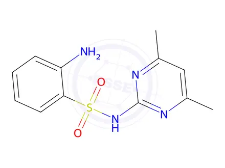 Chemical structure of 2-Amino-N-(4,6-dimethylpyrimidin-2-yl)benzene-1-sulfonamide