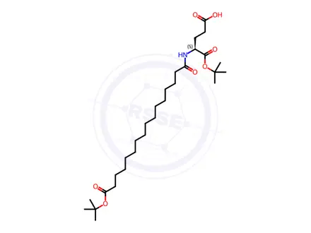 Chemical structure of Insulin Degludec Impurity 20