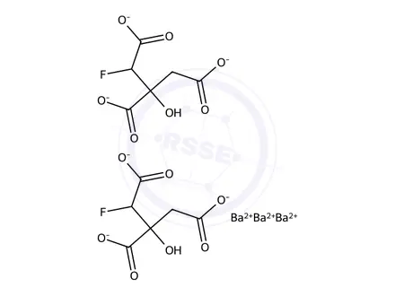 Chemical structure of BARIUM FLUOROCITRATE