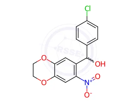 Chemical structure of (4-Chlorophenyl)(7-nitro-2,3-dihydrobenzo[b][1,4]dioxin-6-yl)methanol