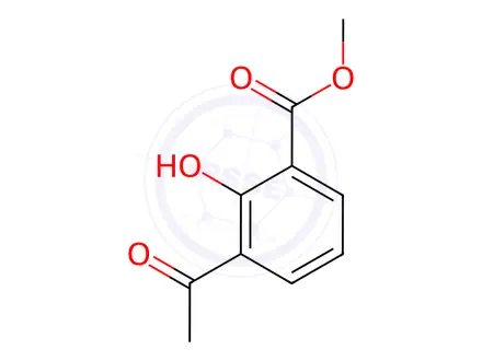 Chemical structure of methyl 3-acetyl-2-hydroxybenzoate