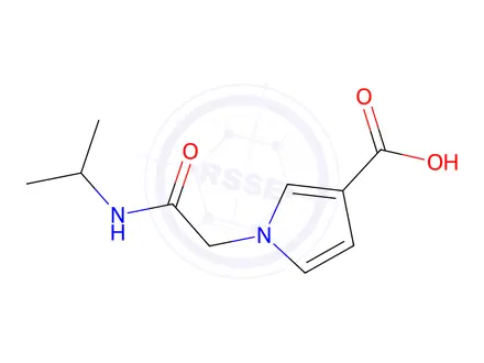 Chemical structure of 1-{[(propan-2-yl)carbamoyl]methyl}-1h-pyrrole-3-carboxylic acid