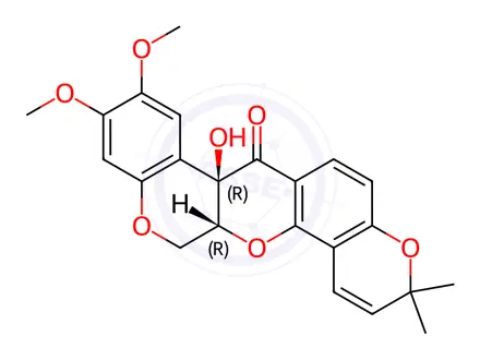 Chemical structure of Tephrosin