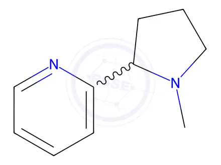 Chemical structure of o-Nicotine