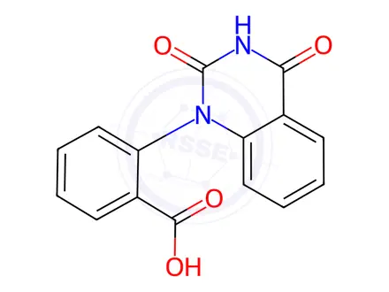 Chemical structure of 2-(3,4-Dihydro-2,4-dioxo-1(2H)-quinazolinyl)benzoic Acid