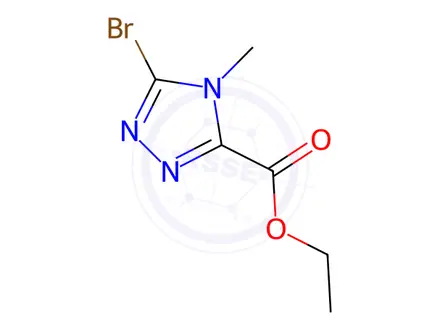 Chemical structure of Ethyl 5-bromo-4-methyl-4H-1,2,4-triazole-3-carboxylate
