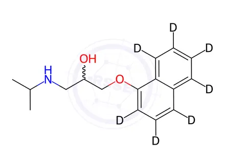 Chemical structure of Propranolol-[D7]