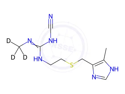 Chemical structure of Cimetidine D3 (N-methyl D3)