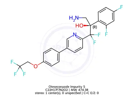 Chemical structure of Oteseconazole Impurity 13