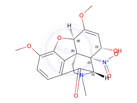 Chemical structure of 8-Hydroxy-14-nitro-10-oxo-8,14-dihydrothebaine