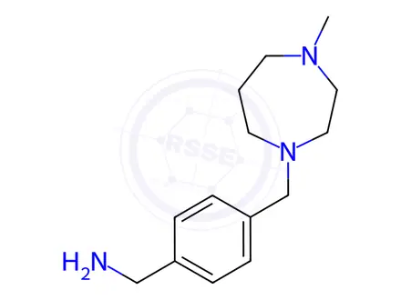 Chemical structure of (4-((4-Methyl-1,4-diazepan-1-yl)methyl)phenyl)methanamine