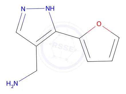 Chemical structure of (3-(furan-2-yl)-1h-pyrazol-4-yl)methanamine