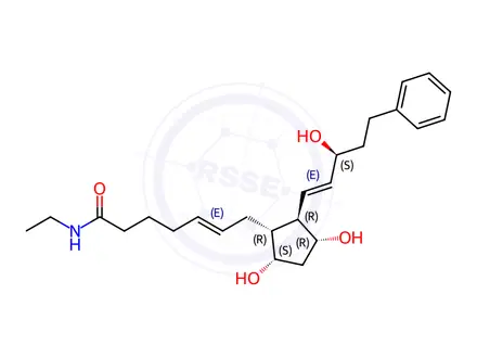 Chemical structure of 5,6-trans-Bimatoprost