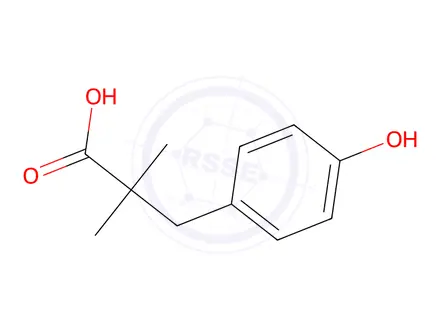 Chemical structure of 3-(4-Hydroxyphenyl)-2,2-dimethylpropanoic Acid