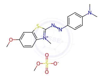 Chemical structure of Basic Blue 54