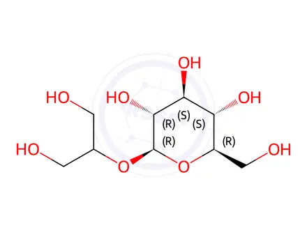 Chemical structure of 2-(b-Glucosyl)glycerol