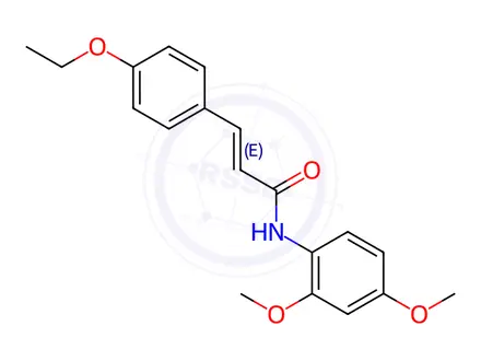 Chemical structure of N-(2,4-dimethoxyphenyl)-3-(4-ethoxyphenyl)acrylamide