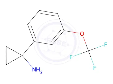 Chemical structure of 1-(3-(Trifluoromethoxy)phenyl)cyclopropan-1-amine