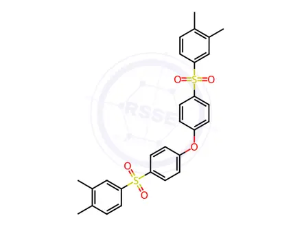 Chemical structure of Benzene, 1,1'-oxybis[4-[(3,4-dimethylphenyl)sulfonyl]-(9CI)
