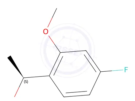 Chemical structure of (1S)-1-(4-fluoro-2-methoxyphenyl)ethan-1-ol