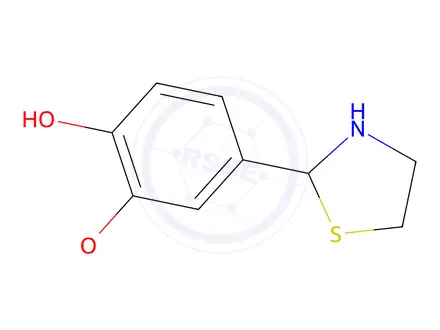 Chemical structure of 2-Methoxy-4-(thiazolidin-2-yl)phenol
