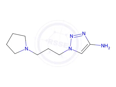 Chemical structure of 1-(3-(Pyrrolidin-1-yl)propyl)-1h-1,2,3-triazol-4-amine