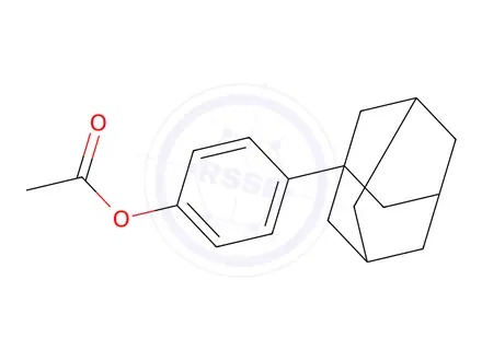 Chemical structure of 4-(Adamantan-1-yl)phenyl acetate