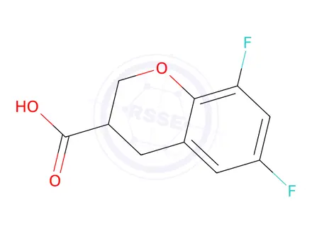 Chemical structure of 6,8-Difluorochromane-3-carboxylic acid