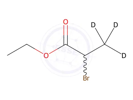 Chemical structure of Ethyl (±)-2-Bromopropionate-3,3,3-d3