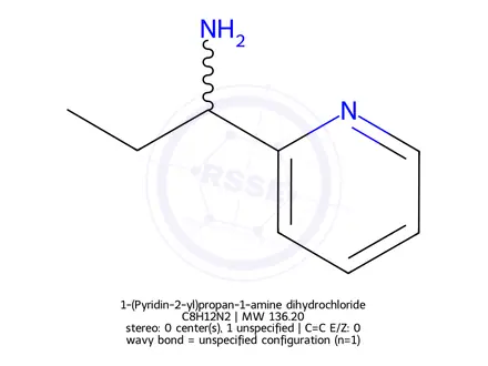 Chemical structure of 1-(2-Pyridyl)-1-propylamine