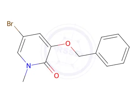 Chemical structure of 3-Benzyloxy-5-broMo-1-Methyl-1H-pyridin-2-one