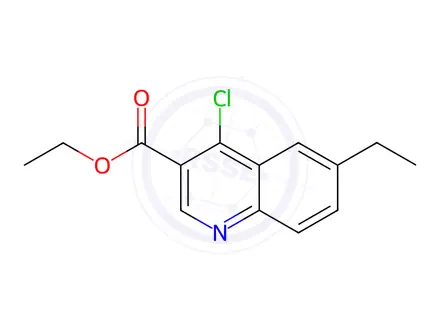 Chemical structure of Ethyl 4-chloro-6-ethylquinoline-3-carboxylate