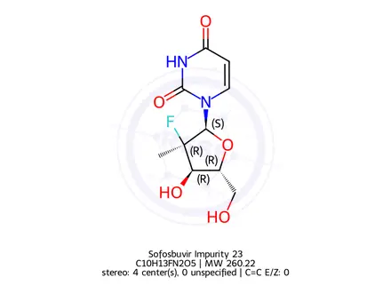 Chemical structure of Sofosbuvir Impurity 12