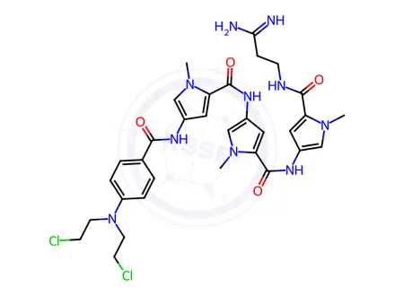 Chemical structure of Tallimustine