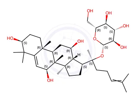 Chemical structure of Ginsenoside Rh7