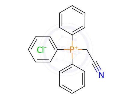 Chemical structure of (Cyanomethyl)triphenylphosphonium chloride